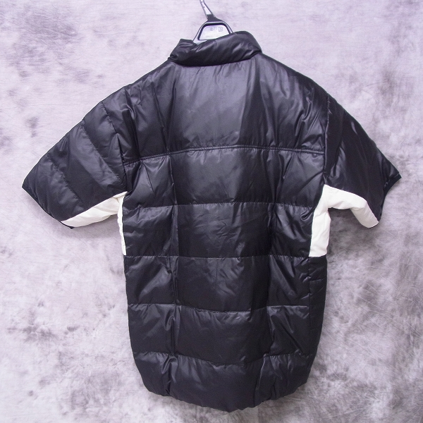 実際に弊社で買取させて頂いた【未使用】le coq sportif/ルコック ゴルフウェア アウターダウンジャケット 半袖 ブラック/LLの画像 1枚目