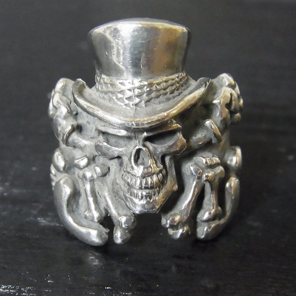 実際に弊社で買取させて頂いたCRAZY PIG/クレイジーピッグ CP628 CPD Skull Mascot/スカル マスコットリング 24号の画像 1枚目