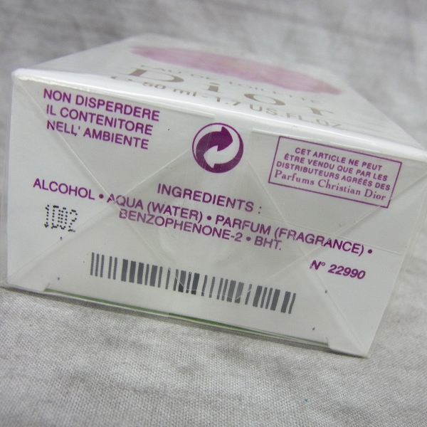 実際に弊社で買取させて頂いた【未開封】Christian Dior/ディオール Forever and ever/フォーエバーアンドエバー オードトワレ/EDP 50ml の画像 3枚目