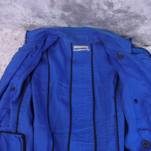 実際に弊社で買取させて頂いたDIET BUTCHER SLIM SKIN/ダイエットブッチャー ｇASP リネン トレンチコート/1の画像 8枚目