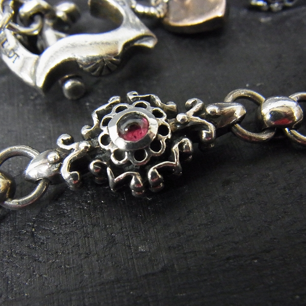 実際に弊社で買取させて頂いたLord Camelot/ロードキャメロット デザインブレスレットｗ/ガーネット LC-1102GN/21cmの画像 1枚目