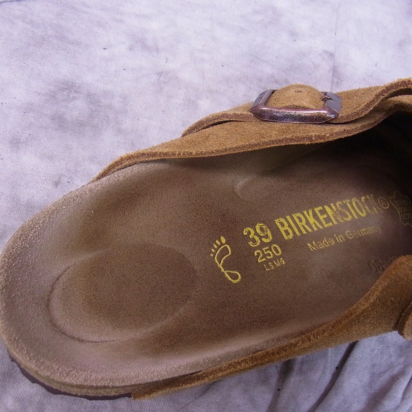 実際に弊社で買取させて頂いたHTC×BIRKENSTOCK/エイチティーシー×ビルケンシュトック Boston スエード/39の画像 4枚目