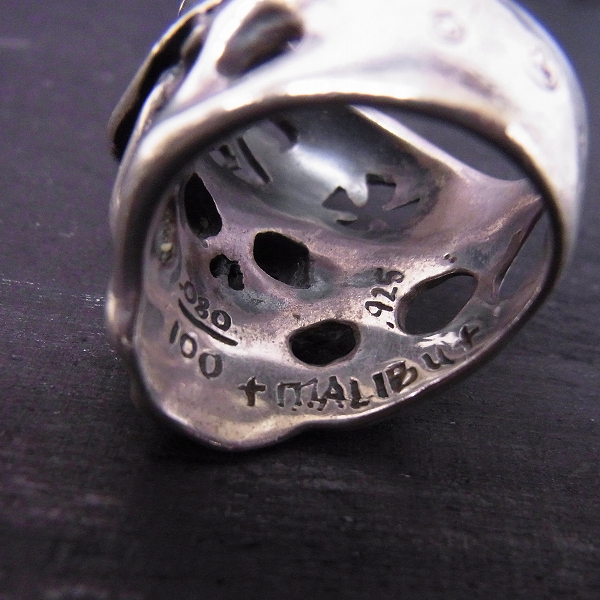 実際に弊社で買取させて頂いたTRAVIS WALKER/トラヴィスワーカー 80/100 ヘルメットスカルリングの画像 4枚目