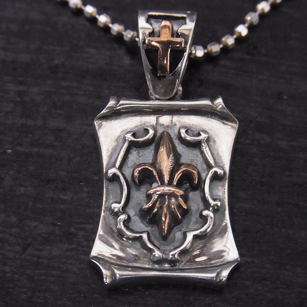 実際に弊社で買取させて頂いた【ギャラ付】Lord Camelot/ロードキャメロット フレア/百合 シールド ネックレス LC-283の画像 1枚目