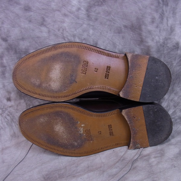 実際に弊社で買取させて頂いたHUGO BOSS/ヒューゴボス イタリア製 ハイカット/レザーブーツ 16055/42の画像 2枚目