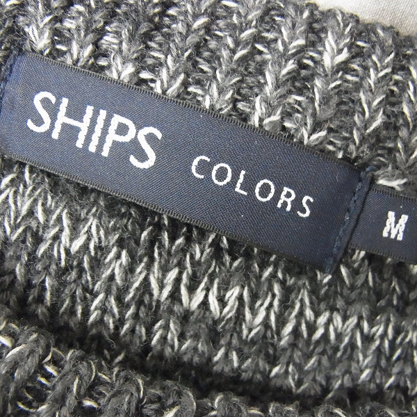 実際に弊社で買取させて頂いたSHIPS COLORS/シップス 霜降り クルーネック ウール混ニット/Mの画像 2枚目