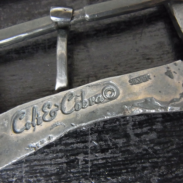 実際に弊社で買取させて頂いたCELT&COBRA/ケルト&コブラ 最初期 シルバースクエアバックルの画像 2枚目