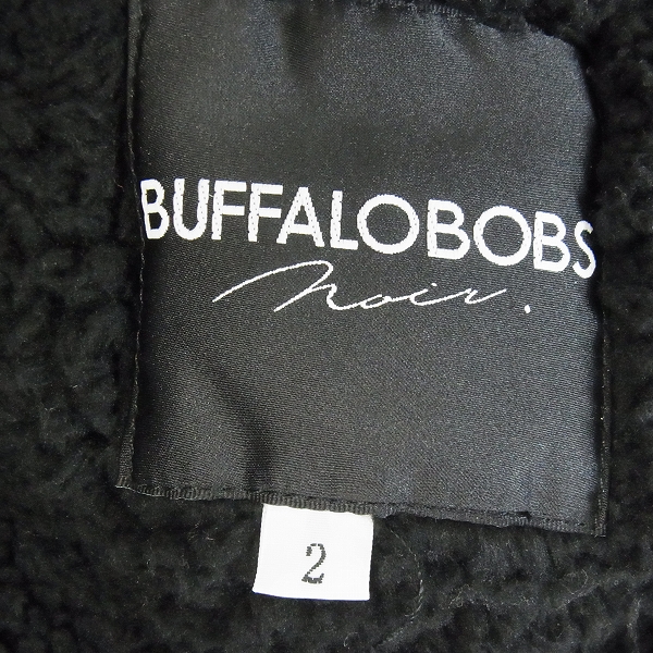 実際に弊社で買取させて頂いたBUFFALO BOBS/バッファローボブズ モッズコート ブラック/2の画像 2枚目