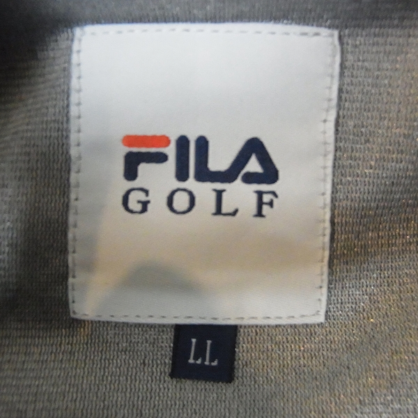 実際に弊社で買取させて頂いた【未使用】FILA/フィラ ゴルフウェア アーガイル柄 アウターブルゾン ネイビー/LLの画像 3枚目