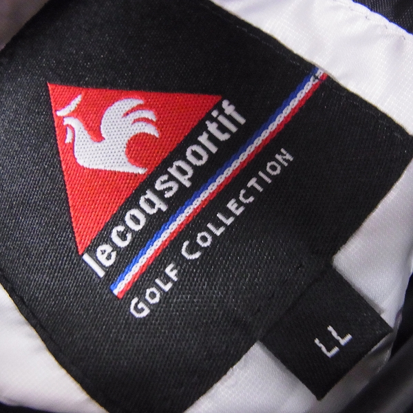 実際に弊社で買取させて頂いた【未使用】le coq sportif/ルコック ゴルフウェア アウターダウンジャケット 半袖 ホワイト/LLの画像 2枚目