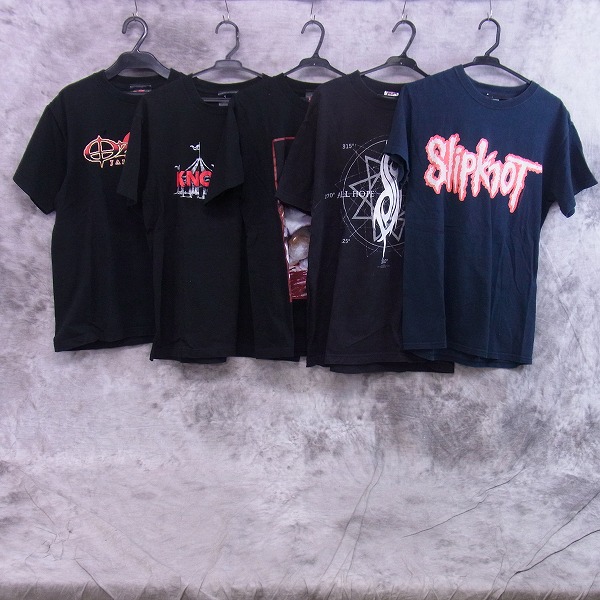 実際に弊社で買取させて頂いたSlipknot/スリップノット OZZFEST/オズフェスト等 バンドTシャツ S/M 5点セット