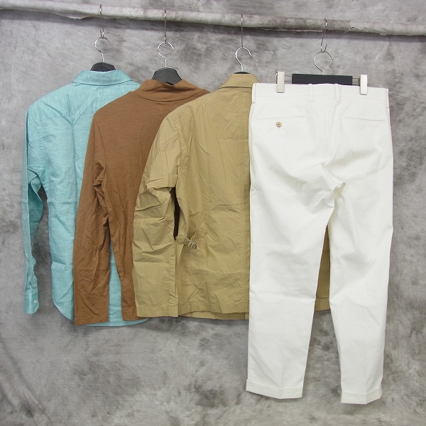 実際に弊社で買取させて頂いたEDIFICE/エディフィス ジャケット/シャツ/スラックス/ニット 4点セットの画像 1枚目