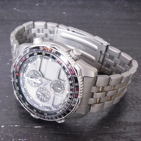 実際に弊社で買取させて頂いたCITIZEN/シチズン PROMASTER/プロマスター ナビホーク クォーツ C300-E80141【動作未確認】の画像 1枚目