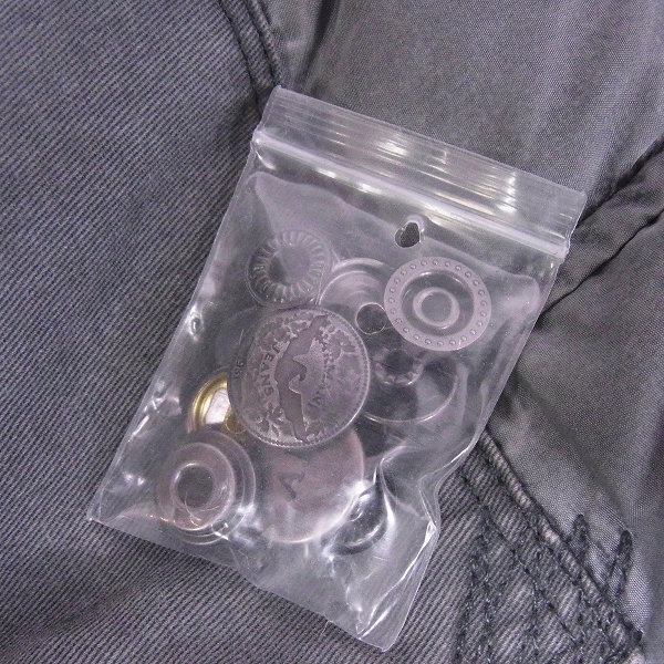 実際に弊社で買取させて頂いたARMANI JEANS/アルマーニジーンズ ファー付 ユーズド加工 ダウンジャケット USA:XXSの画像 6枚目