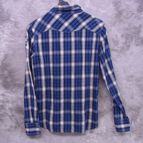 実際に弊社で買取させて頂いたM/エム コットン 長袖 チェックシャツ Mの画像 1枚目