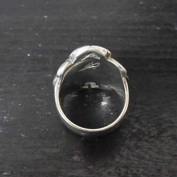 実際に弊社で買取させて頂いたCRAZY PIG/クレイジーピッグ スカラベリング 指輪/21号の画像 4枚目