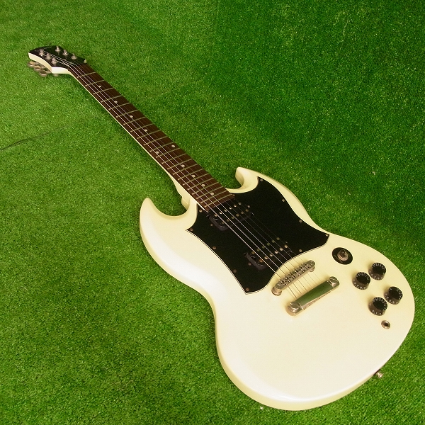 実際に弊社で買取させて頂いた★Epiphone/エピフォン SG エレキギター ホワイト ソフトケース付