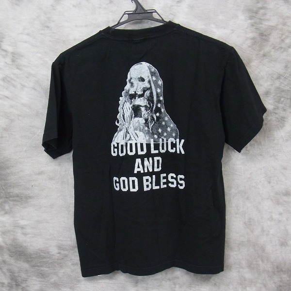 実際に弊社で買取させて頂いたTHE CRIMIE/クライミー GOODLUCK GODBLESS スカルマリア Tシャツ Mの画像 1枚目