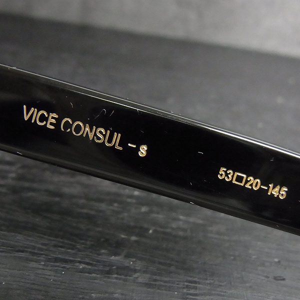 実際に弊社で買取させて頂いたOliver Goldsmith/オリバー ゴールドスミス VICE CONSUL-s 黒縁 メガネフレーム/眼鏡の画像 3枚目