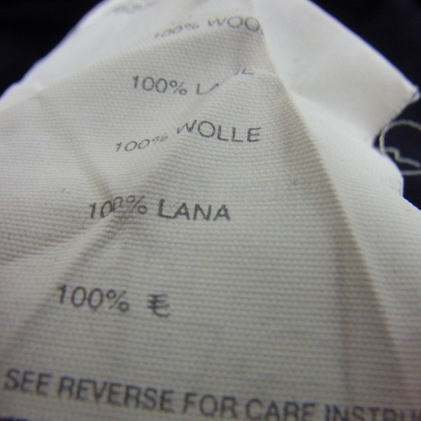 実際に弊社で買取させて頂いたHELMUT LANG/ヘルムートラング 長袖ウールニット/46の画像 4枚目