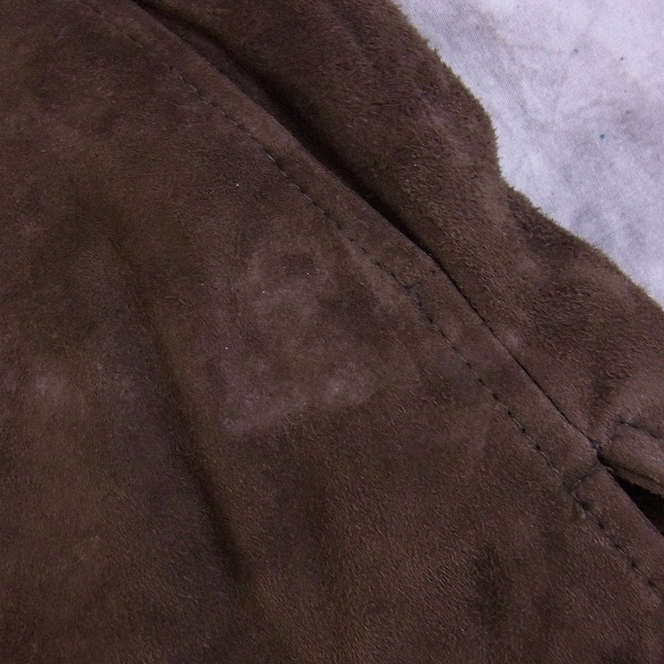 実際に弊社で買取させて頂いたBROOKS BROTHERS/ブルックスブラザーズ 羊革スウェードジャケット/Sの画像 6枚目