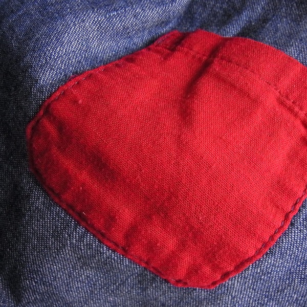 実際に弊社で買取させて頂いたBLUE BLUE/ブルーブルー 半袖 デニム シャツ インディゴブルー/2の画像 4枚目