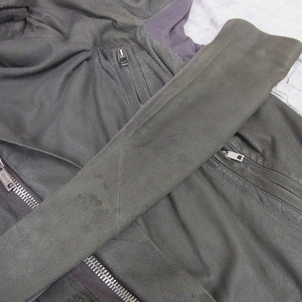 実際に弊社で買取させて頂いたRick Owens/リックオウエンス 12SS レディース ライダース/38の画像 6枚目