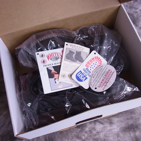 実際に弊社で買取させて頂いたWHITE’SBOOTS/ホワイツブーツ セミドレスブーツ 2332-C-BLCX ブラック/6.5Eの画像 8枚目