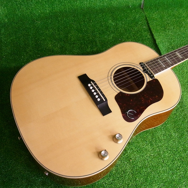 実際に弊社で買取させて頂いた★Epiphone/エピフォン エレアコ ギター Limited Edition EJ-160E Natural 純正ケース付の画像 4枚目