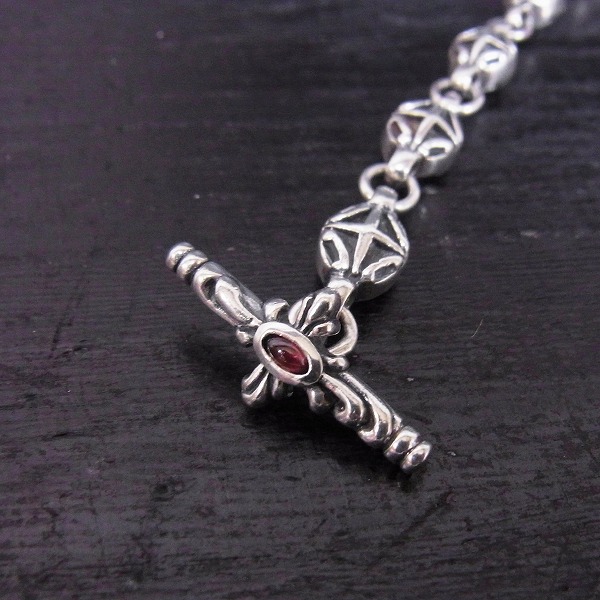 実際に弊社で買取させて頂いた【ギャラ付】Lord Camelot/ロードキャメロット デザインチェーン w/ガーネット LC-1017の画像 2枚目