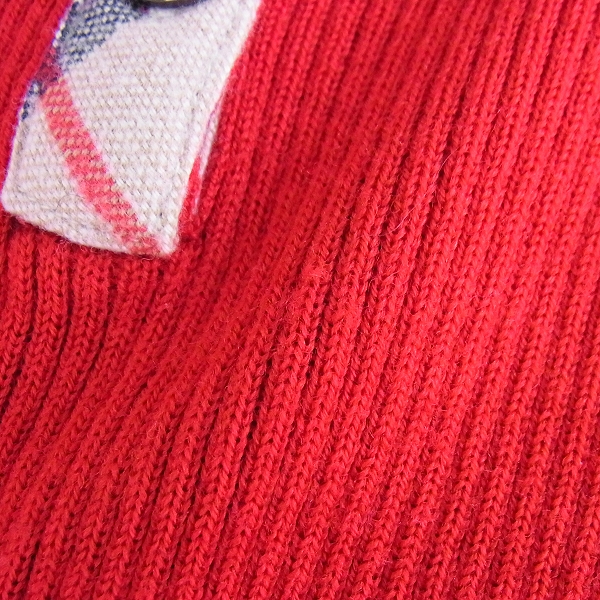 実際に弊社で買取させて頂いたBURBERRY LONDON/バーバリーロンドン ブルーレーベル 長袖 ニット レッド/38の画像 6枚目