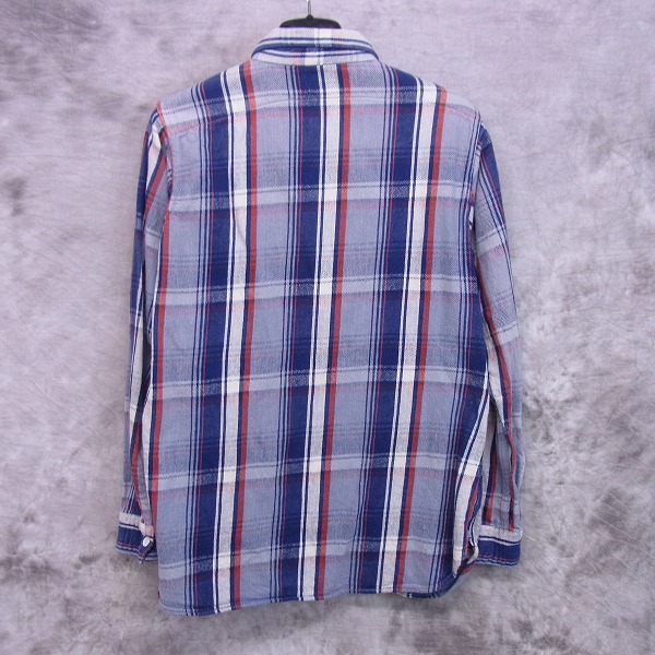 実際に弊社で買取させて頂いたDUBBLE WORKS/ダブルワークス チェック コットン シャツ 長袖/38の画像 1枚目