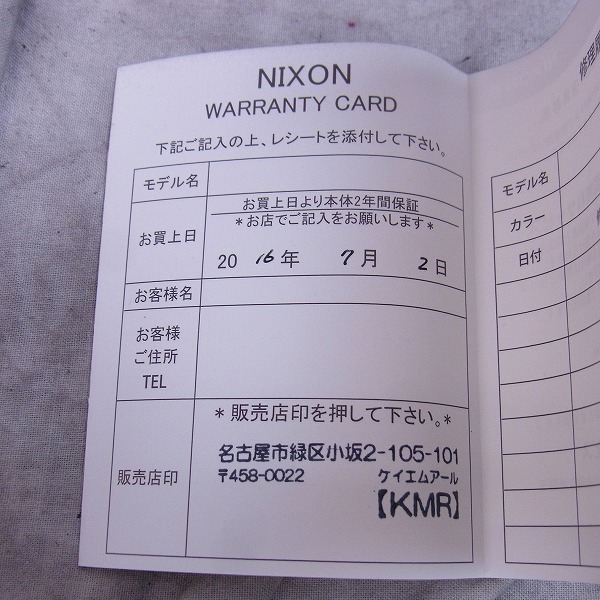 実際に弊社で買取させて頂いたNIXON/ニクソン SIMPLIFY THE51-30 クロノグラフ/腕時計 黒【動作未確認】の画像 4枚目