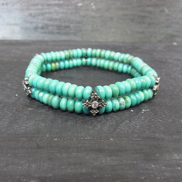 実際に弊社で買取させて頂いたLoree Rodkin/ローリーロドキン Wターコイズブレスレット B213A-863の画像 1枚目