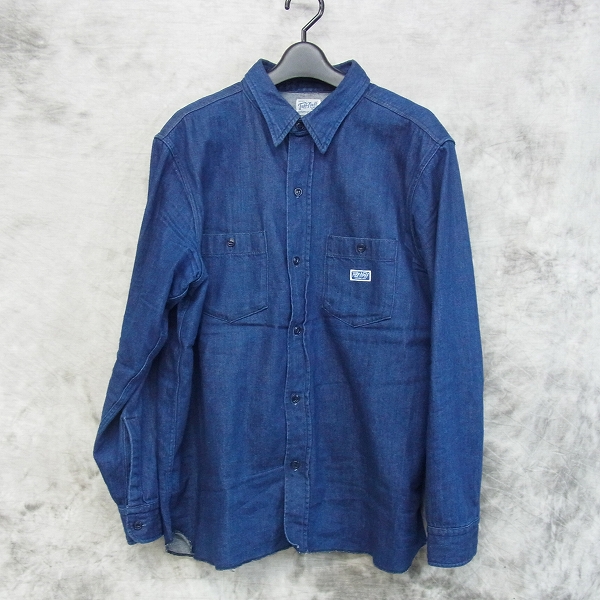 実際に弊社で買取させて頂いた【17SS】RADIALL/ラディアル "T.N.WORK SHIRTS"TNワークシャツ 9.5オンス デニムシャツ TN-17SS-SH001/L