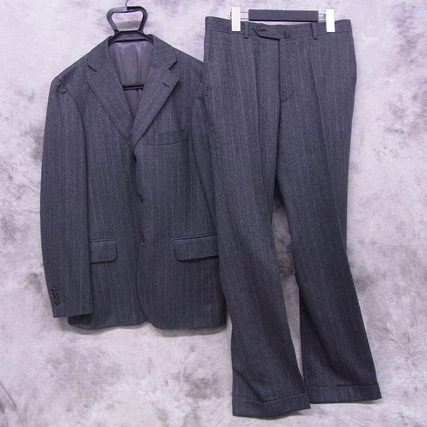 実際に弊社で買取させて頂いたSHIPS/シップスTailoring style by RING JACKET ウールストライプスーツ/46