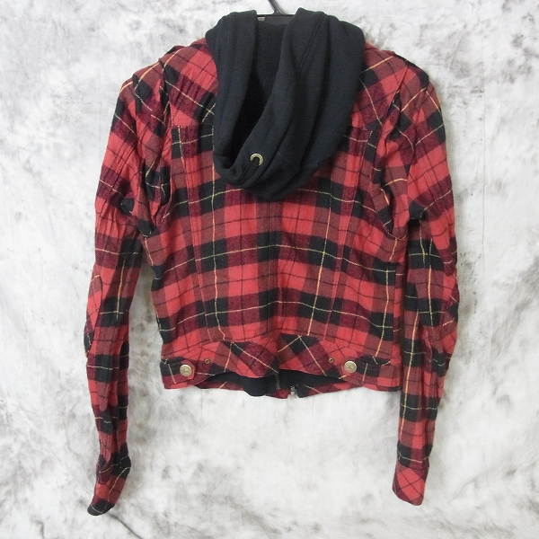 実際に弊社で買取させて頂いたBURBERRY LONDON/バーバリーロンドン ブルーレーベル タータンチェック パーカー レディース  38の画像 1枚目