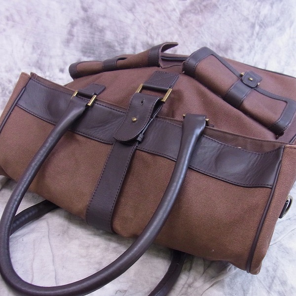 実際に弊社で買取させて頂いたHUGO BOSS/ヒューゴボス キャンバス切替 2WAY トートバッグの画像 2枚目