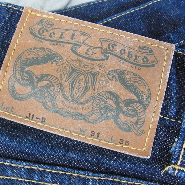 実際に弊社で買取させて頂いたCELT&COBRA/ケルト&コブラ デニムパンツ J1-B/31の画像 2枚目