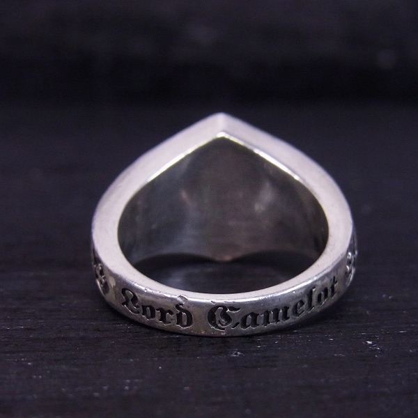 実際に弊社で買取させて頂いたLord Camelot/ロードキャメロット フレア/百合 シールド リング 16.5～17号の画像 3枚目