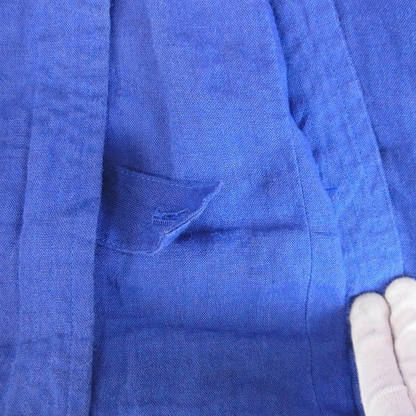 実際に弊社で買取させて頂いたDIET BUTCHER SLIM SKIN/ダイエットブッチャー ｇASP リネン トレンチコート/1の画像 7枚目