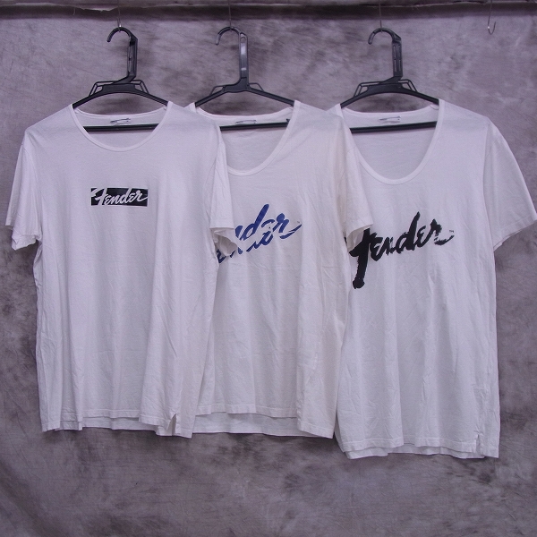 実際に弊社で買取させて頂いたLAD MUSICIAN/ラッドミュージシャン Fender/フェンダー ロゴ Tシャツ 3点セット 