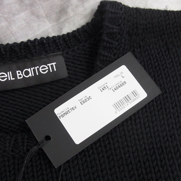 実際に弊社で買取させて頂いたNeil Barrett/ニールバレット カラーブロック ニット セーター PBMA576V E603C /Lの画像 8枚目