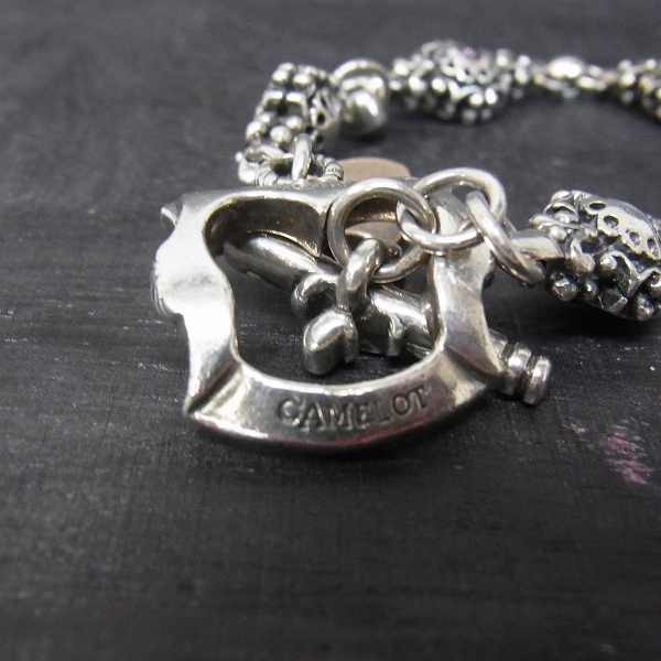 実際に弊社で買取させて頂いたLord Camelot/ロードキャメロット デザインブレスレットｗ/ガーネット LC-1102GN/21cmの画像 3枚目