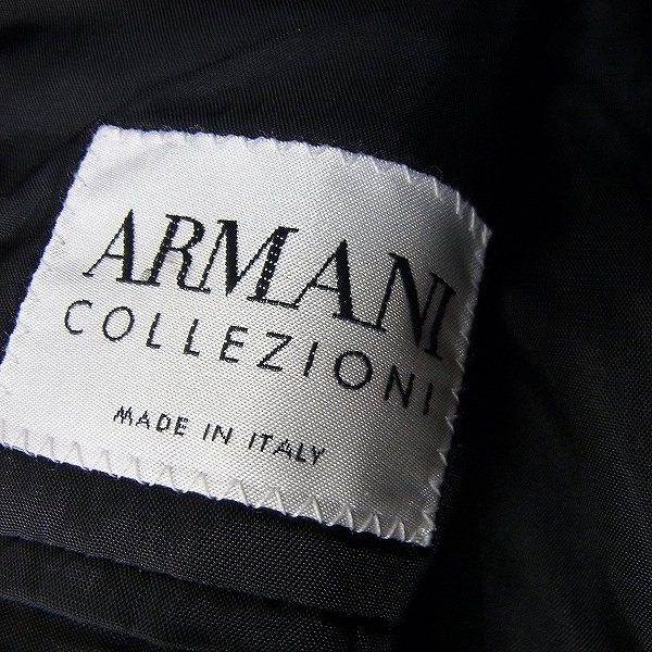 実際に弊社で買取させて頂いたARMANI Collezioni/アルマーニコレツィオーニ ダブル スーツ セットアップ 44の画像 3枚目