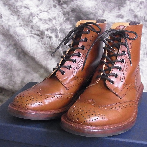 実際に弊社で買取させて頂いたTRICKER'S/トリッカーズ ウィングチップ カントリーブーツ レザー ブラウン M2508/7