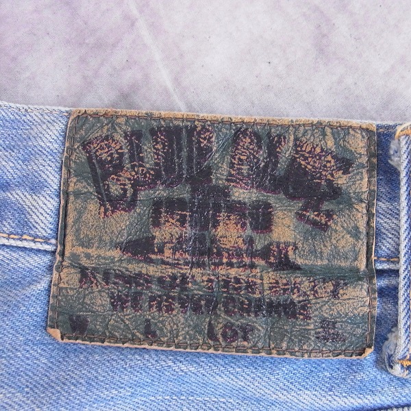 実際に弊社で買取させて頂いたBLUE BLUE/ブルーブルー インディゴ/パッチワーク/ウォッシュ加工 デニムパンツ 34の画像 3枚目