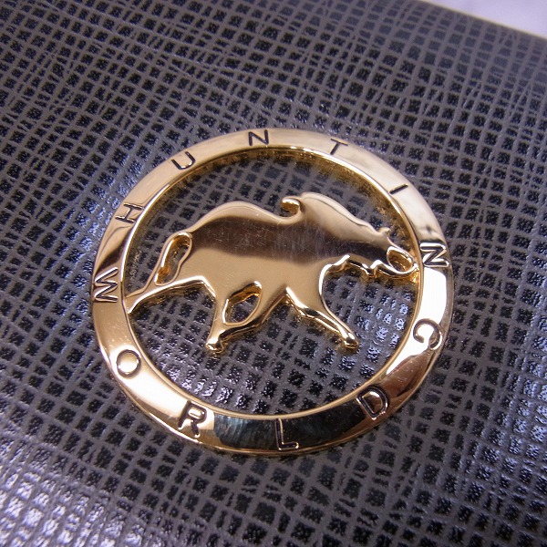 実際に弊社で買取させて頂いたHUNTING WORLD/ハンティングワールド レザー ショルダーバッグ カーキの画像 5枚目