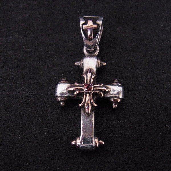 実際に弊社で買取させて頂いたLord Camelot/ロードキャメロット クロスオンクロス ペンダントｗ/ガーネット  LC-227の画像 1枚目