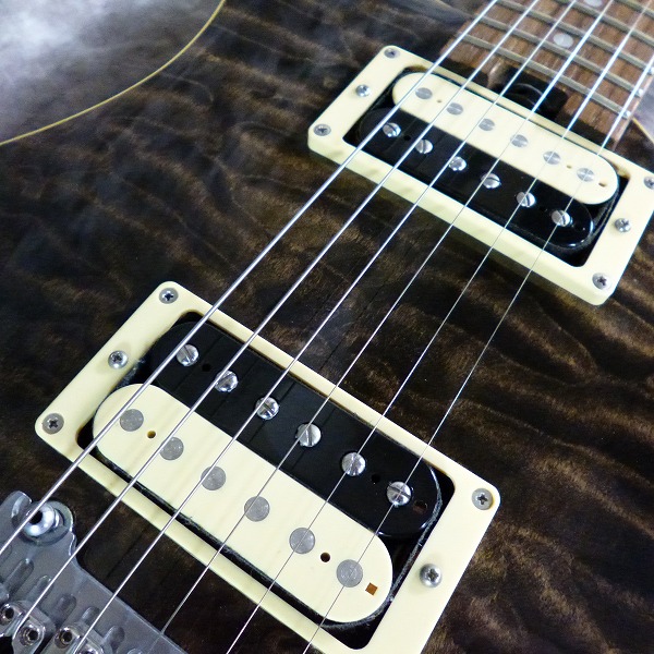 実際に弊社で買取させて頂いた★Greco/グレコ EW-88 TBK Translucent Black ペグ交換済み エレキギターの画像 7枚目